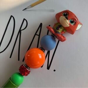 Disney Doorables: Zootopia: Nick Wilde handmade beaded pen